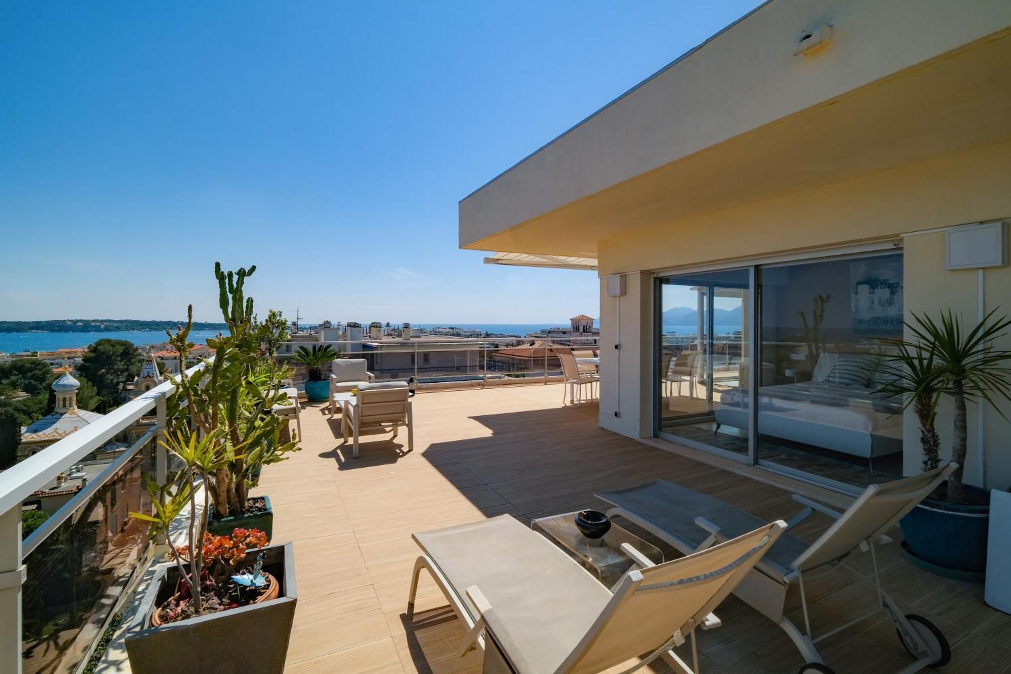 Villa Sur Le Toit - Vue Mer Exceptionnelle Канны Экстерьер фото