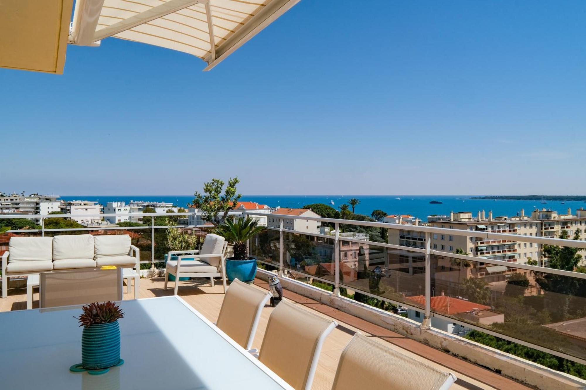 Villa Sur Le Toit - Vue Mer Exceptionnelle Канны Экстерьер фото